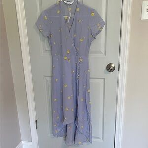 NWT INTERMIX Asymmetrical Dress in Lavender and Yellow Floral